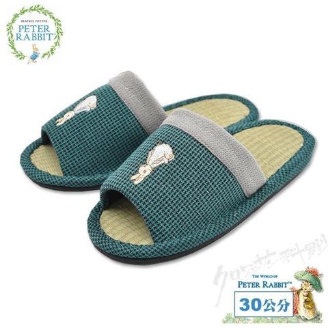 【Croissant 科羅沙】Peter Rabbit 比得兔 TP小千鳥素邊草拖 綠30CM