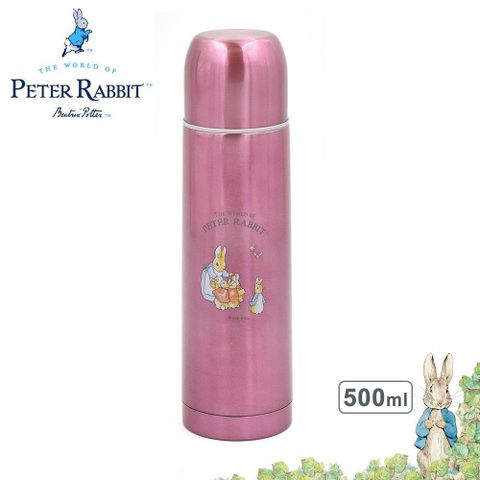 PETER RABBIT 比得兔 【南紡購物中心】 【Croissant科羅沙】 PE晶漾保溫瓶500ml-桃紅