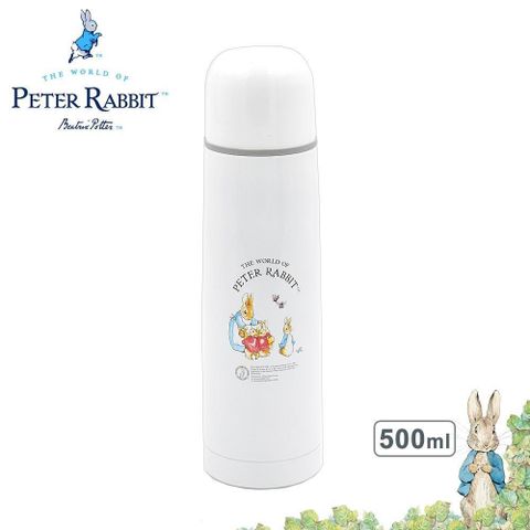 PETER RABBIT 比得兔 【南紡購物中心】 【Croissant科羅沙】Peter   Rabbit PE保溫瓶500ml-白色(4759)