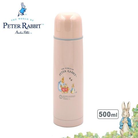 PETER RABBIT 比得兔 【南紡購物中心】 【Croissant科羅沙】 PE保溫瓶500ml-粉色(4759)