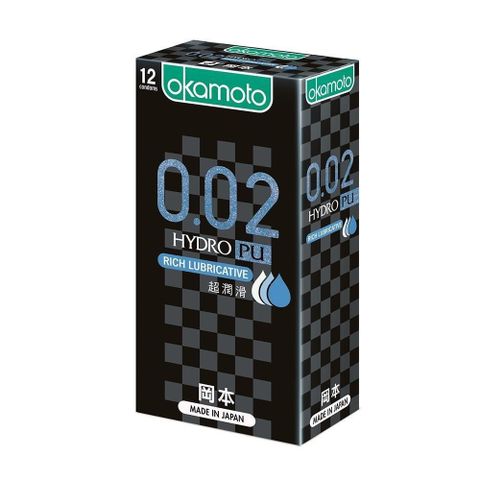 okamoto岡本-002水感勁薄RL超潤滑保 險 套(12入)