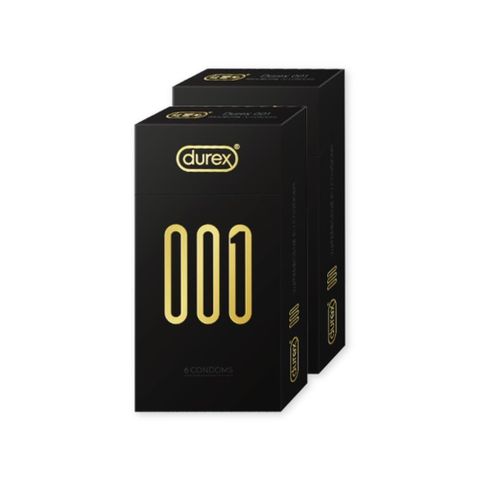 Durex杜蕾斯-001水性聚氨酯標準裝保 險 套(6入x2)