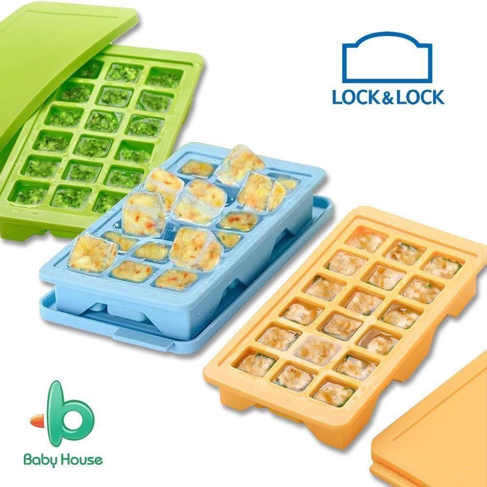 愛兒房 【南紡購物中心】 LOCK&LOCK 樂扣樂扣副食品冷凍儲存分裝盒冰磚盒 15g/格 (18格)