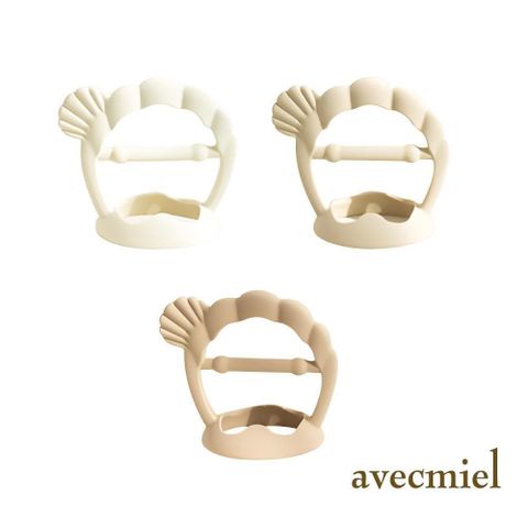 愛兒房 【南紡購物中心】 Avecmiel 液態矽膠貝殼穿握固齒器