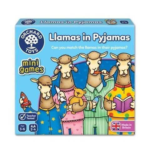 Ks Kids 奇智奇思 【南紡購物中心】 【英國 Orchard Toys 桌遊】羊駝睡覺囉Llamas in Pyjamas OT-358