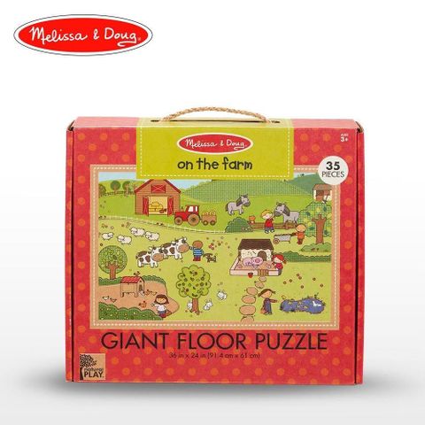 Melissa Doug 地板拼圖 農場動物(3歲)