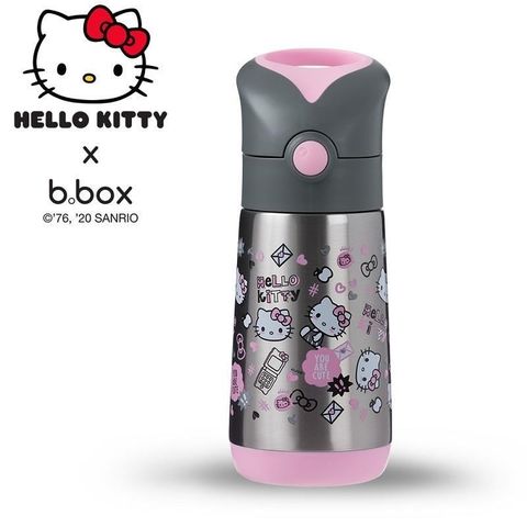 b.box 【南紡購物中心】 澳洲  Kitty不鏽鋼吸管保冷杯-百變Kitty