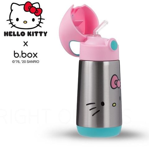 b.box 【南紡購物中心】 澳洲  Kitty不鏽鋼吸管保冷杯-Kitty