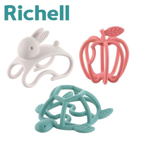 Richell 利其爾 3D互動矽膠固齒器