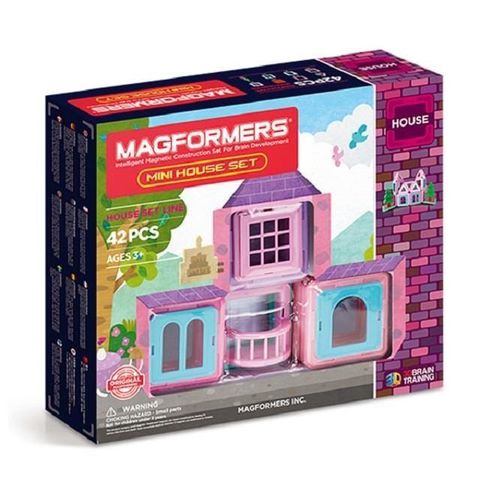 Magformers 【南紡購物中心】 韓國 磁性建構片-迷你屋(42片裝) ACT06211