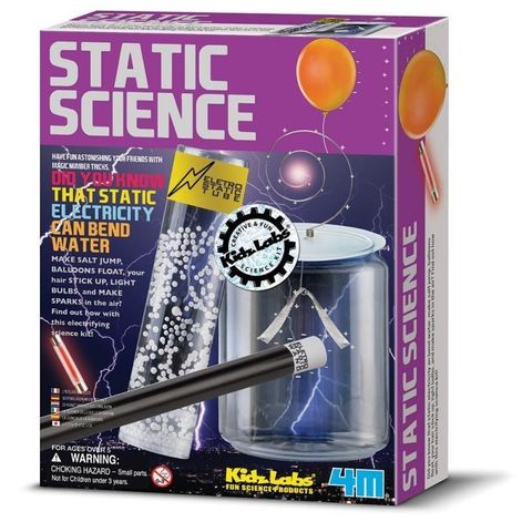 Kiddy Kiddo 【南紡購物中心】 【4M創意玩具】科學探索系列-神奇靜電科學 Static Science 03354