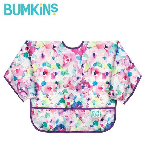 Bumkins 【南紡購物中心】 美國  防水長袖圍兜兜(1入) SU-32 水彩畫