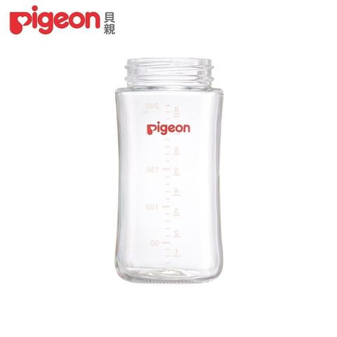【南紡購物中心】 日本《Pigeon 貝親》第三代寬口玻璃奶瓶空瓶240ml