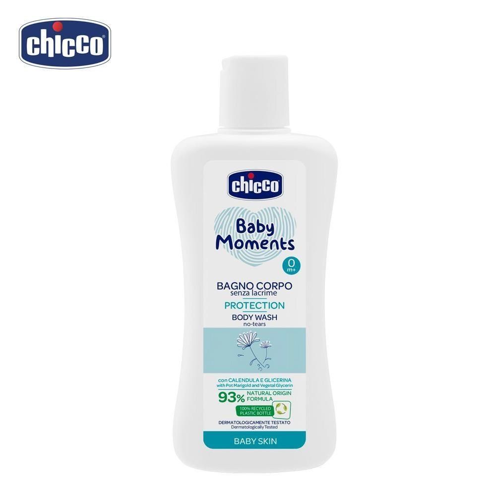 chicco 【南紡購物中心】 寶貝嬰兒植萃泡泡浴露200ml-溫和不流淚配方