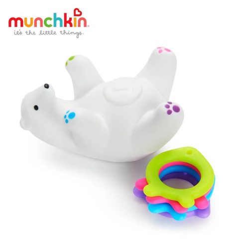 chicco 【南紡購物中心】 【munchkin】北極熊漂浮洗澡玩具