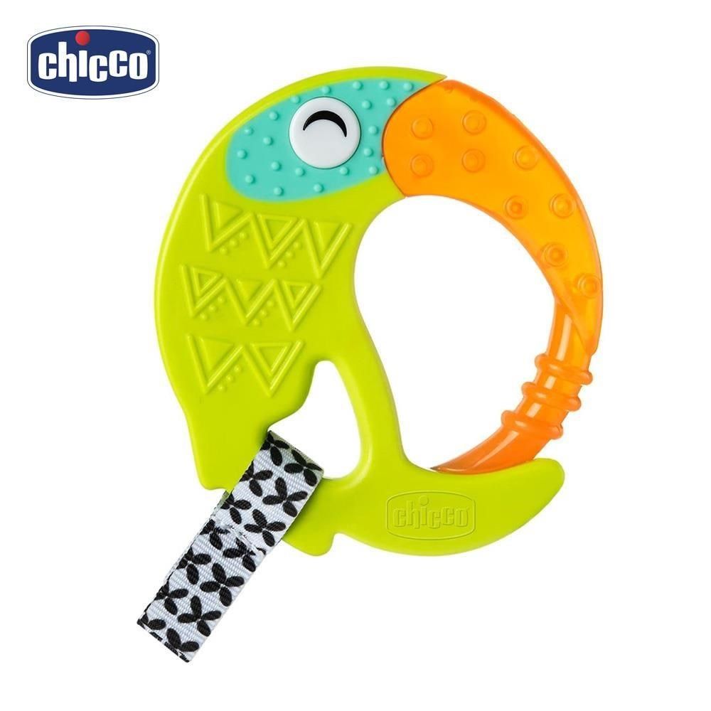 chicco 【南紡購物中心】 大嘴鳥冰凍搖鈴固齒玩具