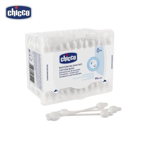 【Chicco】安全衛生護耳棉花棒90入