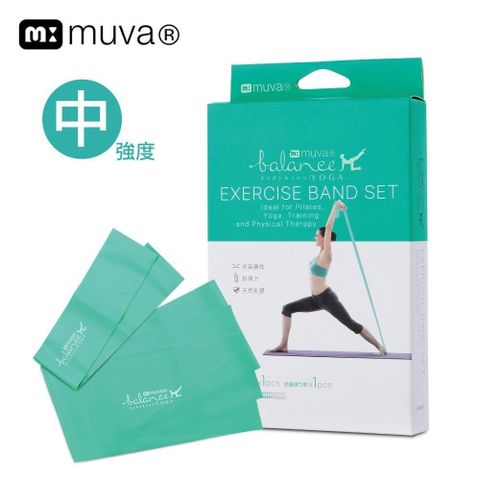 【muva】瑜珈舒展彈力組-薄荷中量級