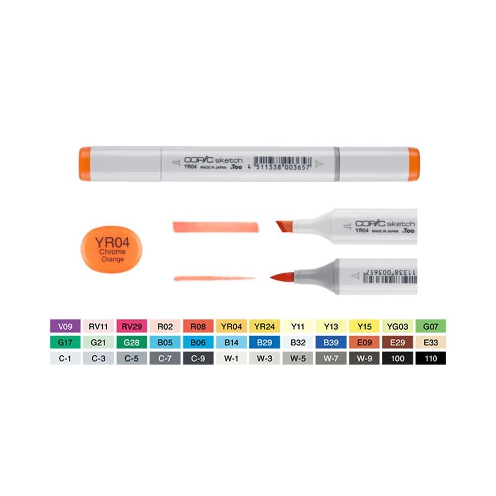 COPIC Sketch 第二代麥克筆36 Color 36色/組(日本原裝進口) - PChome