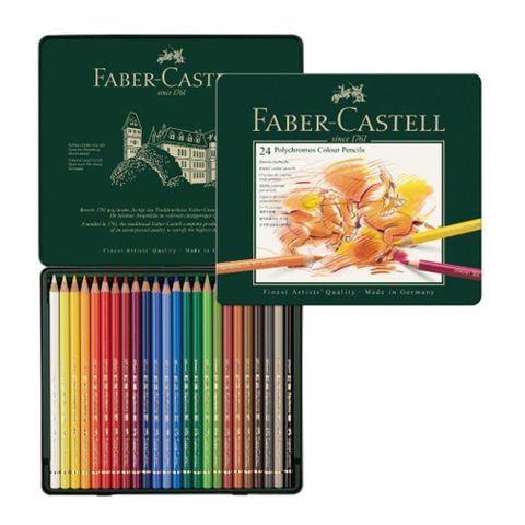 【南紡購物中心】 【Faber-Castell】輝柏 藝術家級油性色鉛筆24色 / 盒 110024
