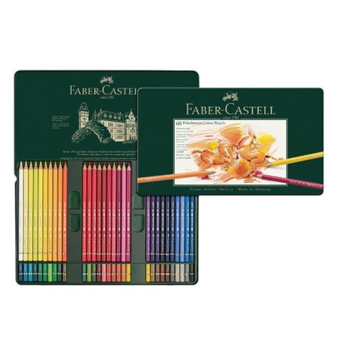 【南紡購物中心】 【Faber-Castell】輝柏 藝術家級油性色鉛筆60色 / 盒 110060