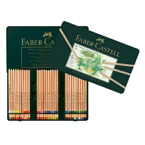 【南紡購物中心】 【Faber-Castell】輝柏 PITT藝術家級粉彩色鉛筆 60色 / 盒 112160