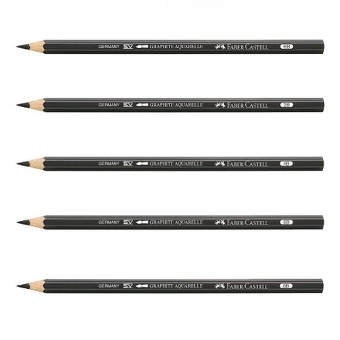 Faber-Castell 輝柏 【南紡購物中心】  水墨素描鉛筆HB/2B/4B/6B/8B 6支入/盒 117800~11780