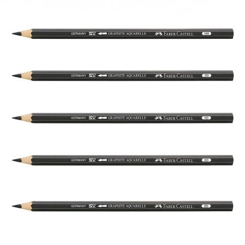 Faber-Castell 輝柏 水墨素描鉛筆HB/2B/4B/6B/8B 6支入/盒 117800~11780