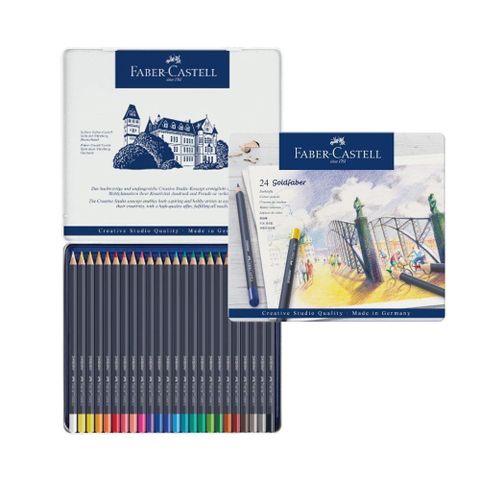 【南紡購物中心】 【Faber-Castell】輝柏 GOLDFABER油性色鉛筆 24色 / 盒 114724
