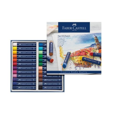 Faber-Castell 輝柏 【南紡購物中心】  創意工坊油性粉彩條 24色 / 盒127024