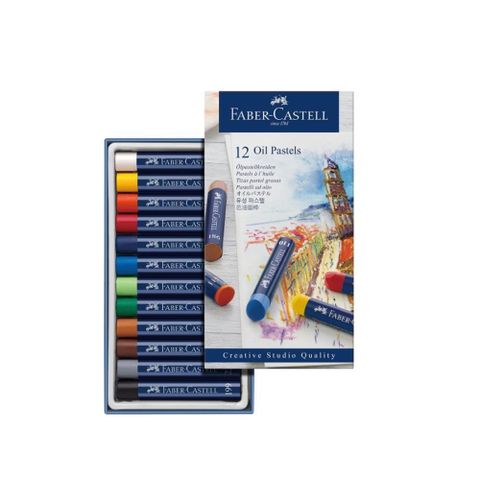 【南紡購物中心】 【Faber-Castell】輝柏 創意工坊油性粉彩條 12色 / 盒127012