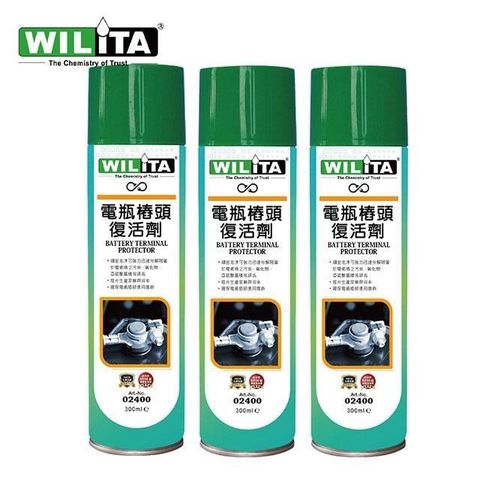 【WILITA 威力特】電瓶樁頭保護劑300ml*3入組