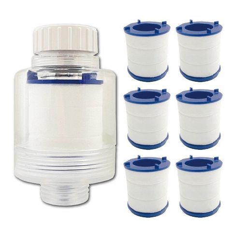 Water More 沐浴用除氯過濾器1入+替換濾芯6入