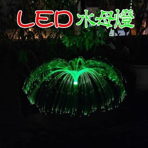 珍愛頌 【南紡購物中心】 N634 LED 七彩變化 太陽能水母燈