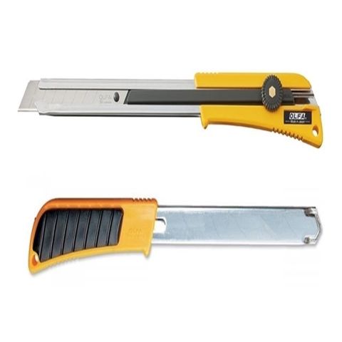 日本OLFA超長刀身長桿型大型美工刀XL-2加長刀身切割刀(防滑橡膠把)超長美工刀