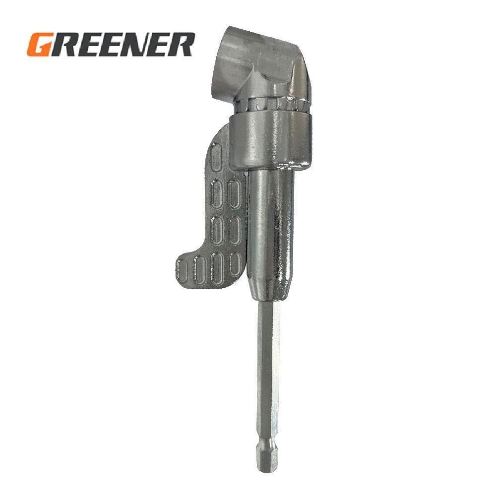  【南紡購物中心】 GREENER【電鑽電動起子拐角器-105度長款】電動萬向螺絲刀拐角器