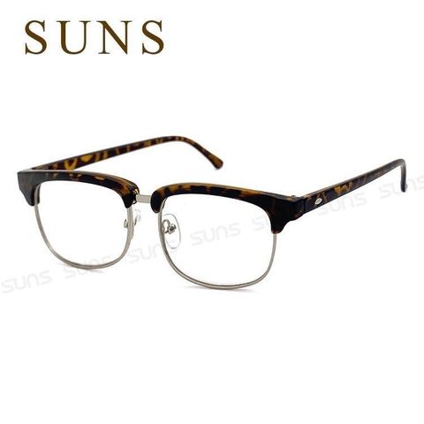 【SUNS】時尚潮流文青款茶框老花眼鏡 超輕盈 精品老花