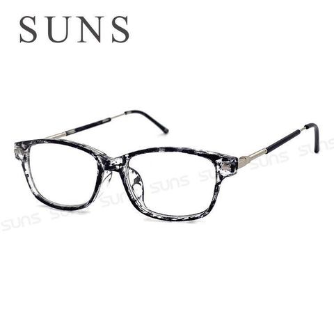 【SUNS】時尚新潮流老花眼鏡 細框簡約斑紋 超輕彈性鏡腳