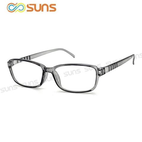 SUNS MIT台灣製 簡約淺灰 老花眼鏡 75度~350度 矯正鏡片(未滅菌)