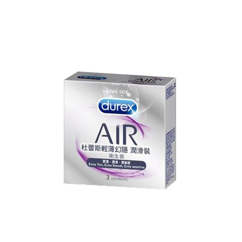 Durex 杜蕾斯 【南紡購物中心】 -Air輕薄幻隱潤滑裝保 險 套(3入)