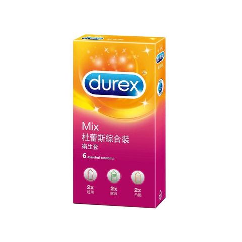 Durex 杜蕾斯 【南紡購物中心】 -綜合裝保 險 套(6入)