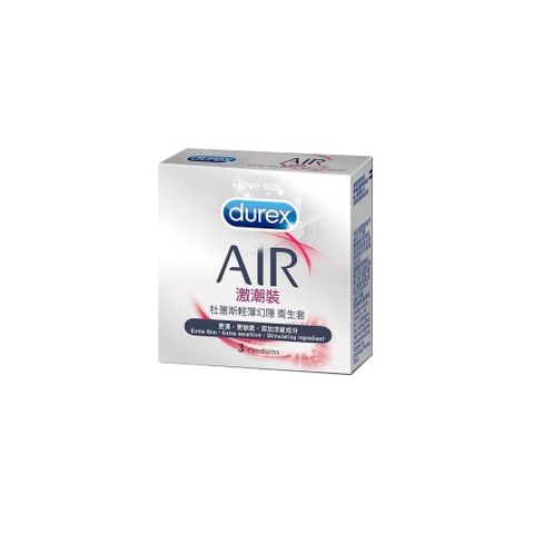 Durex 杜蕾斯 【南紡購物中心】 -Air輕薄幻隱激潮裝保 險 套(3入)