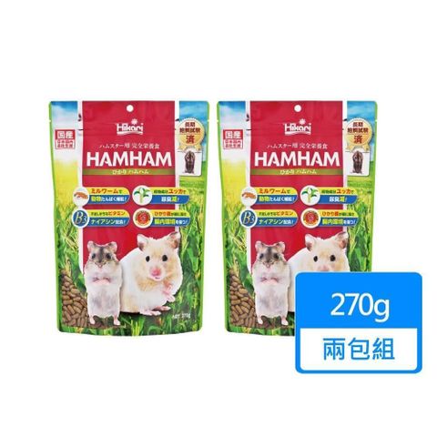 【南紡購物中心】 【HIKARI 高夠力】倉鼠飼料 270g/包；兩包組