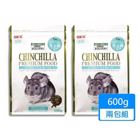 GEX 【南紡購物中心】 金牌龍貓飼料 600g/包兩包組