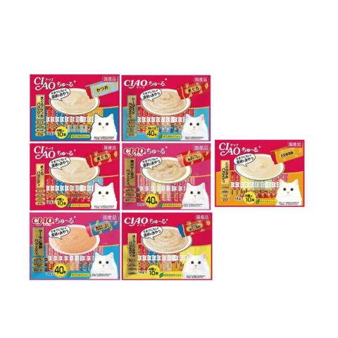 【CIAO】貓咪零食肉泥條14g*40入/包；多種口味可挑選