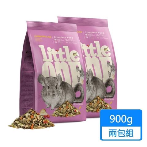 Little One 【南紡購物中心】 龍貓飼料 900g/包 兩包組