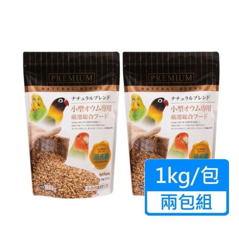 【南紡購物中心】 【PETBEST】觀賞鳥全方位飼料 小型鸚鵡 1kg/包兩包組