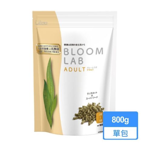 Wooly 【南紡購物中心】 新版花開LAB 成兔飼料 800g/包