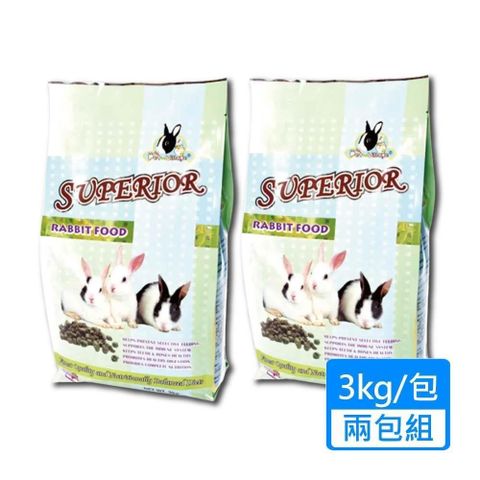 【Pet Village 魔法村】特級機能兔子主食 3kg/包；兩包組