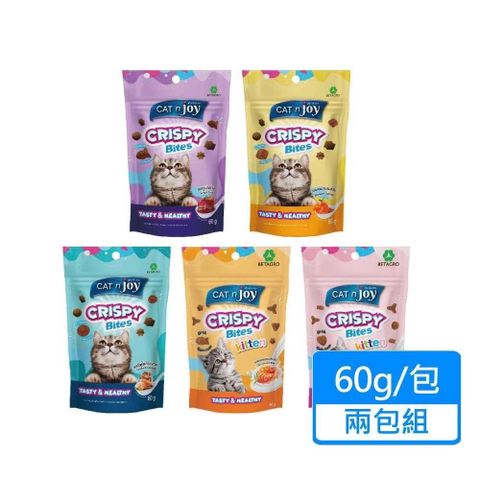 【南紡購物中心】 【CATNJOY喵響】貓咪脆餅 60g/包兩包組